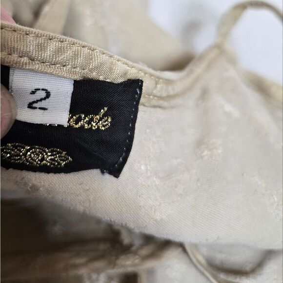 VINTAGE beige neutral ren faire‎ medieval strappy tank maxi dress XL - Picture 8 of 12